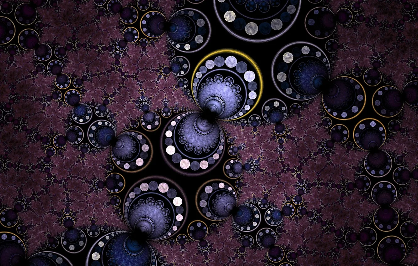 Photo wallpaper Pattern, Circles, Purple