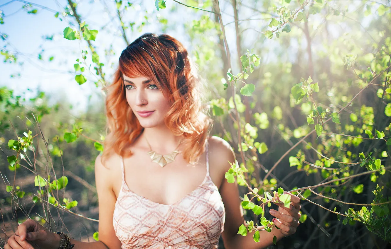 Photo wallpaper look, girl, harmony