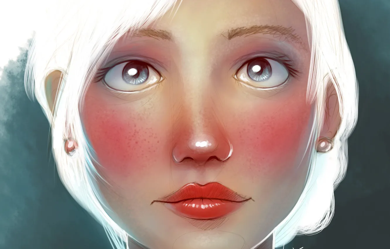 Photo wallpaper eyes, face, looks