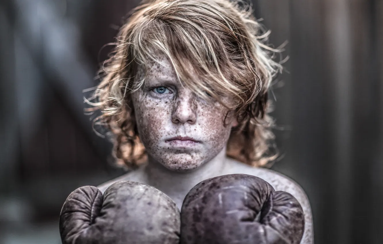 Photo wallpaper children, mood, portrait