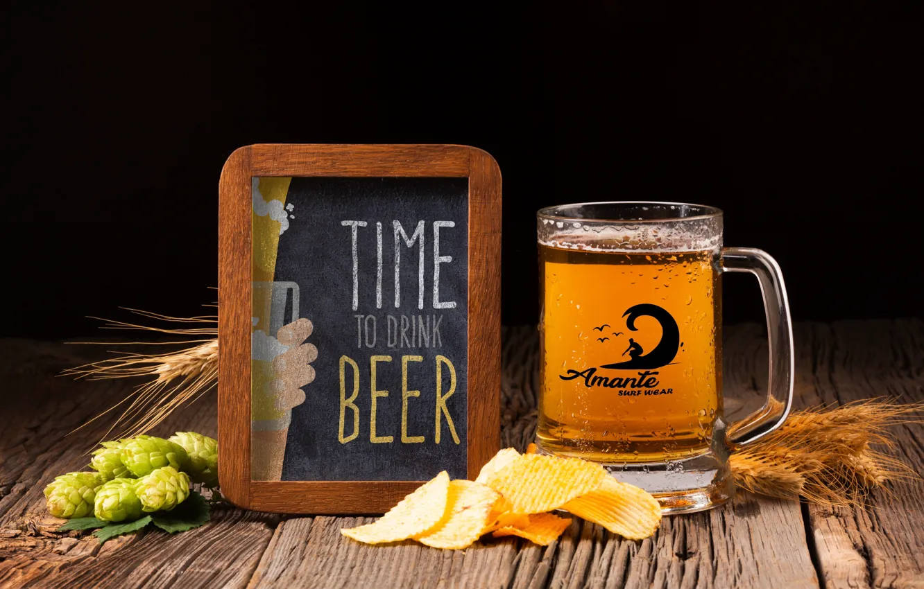 Photo wallpaper glass, logo, beer, Chopp, LOVER