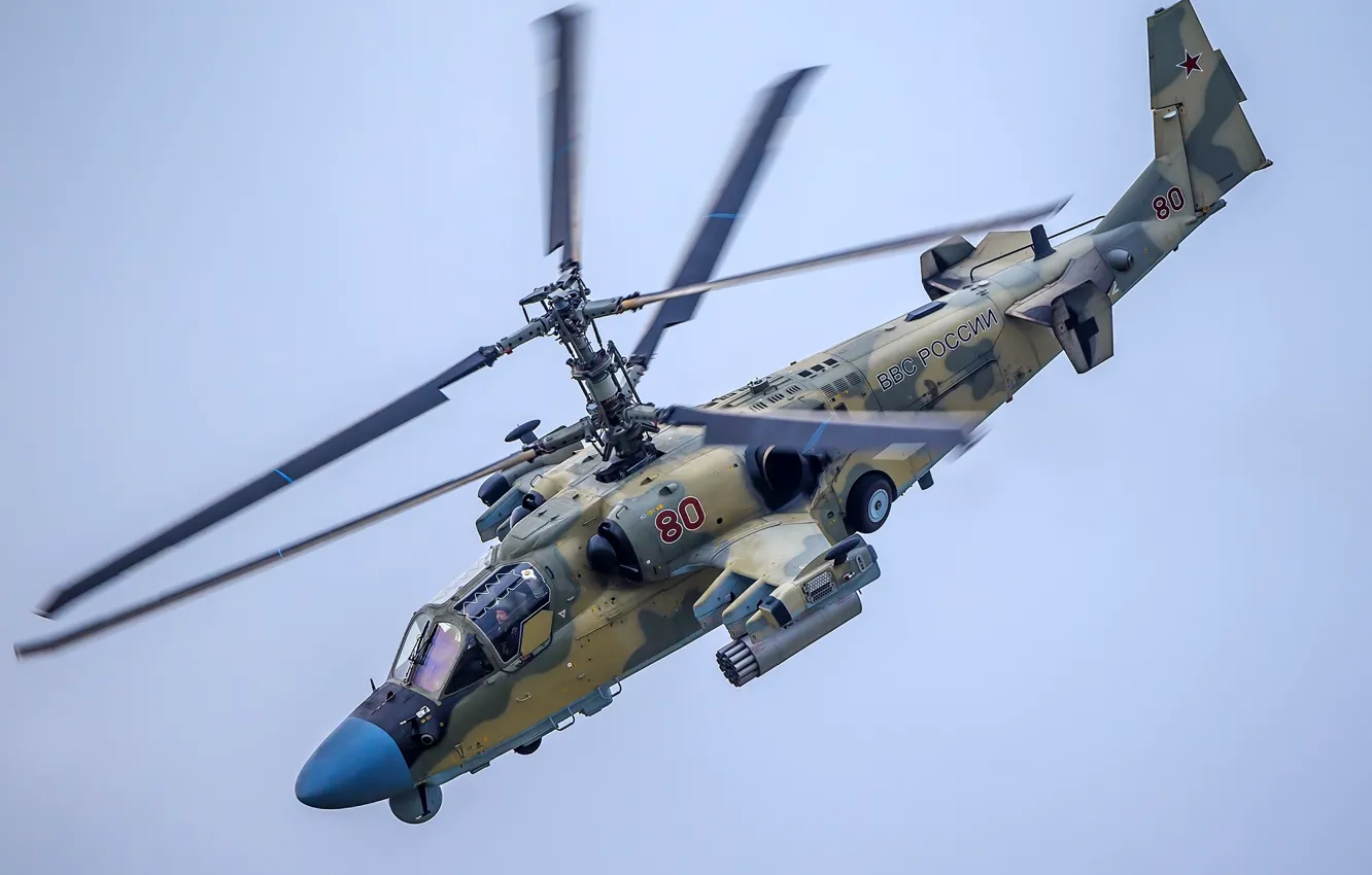 Photo wallpaper helicopter, Russia, Ka-52, "Alligator", reconnaissance and strike