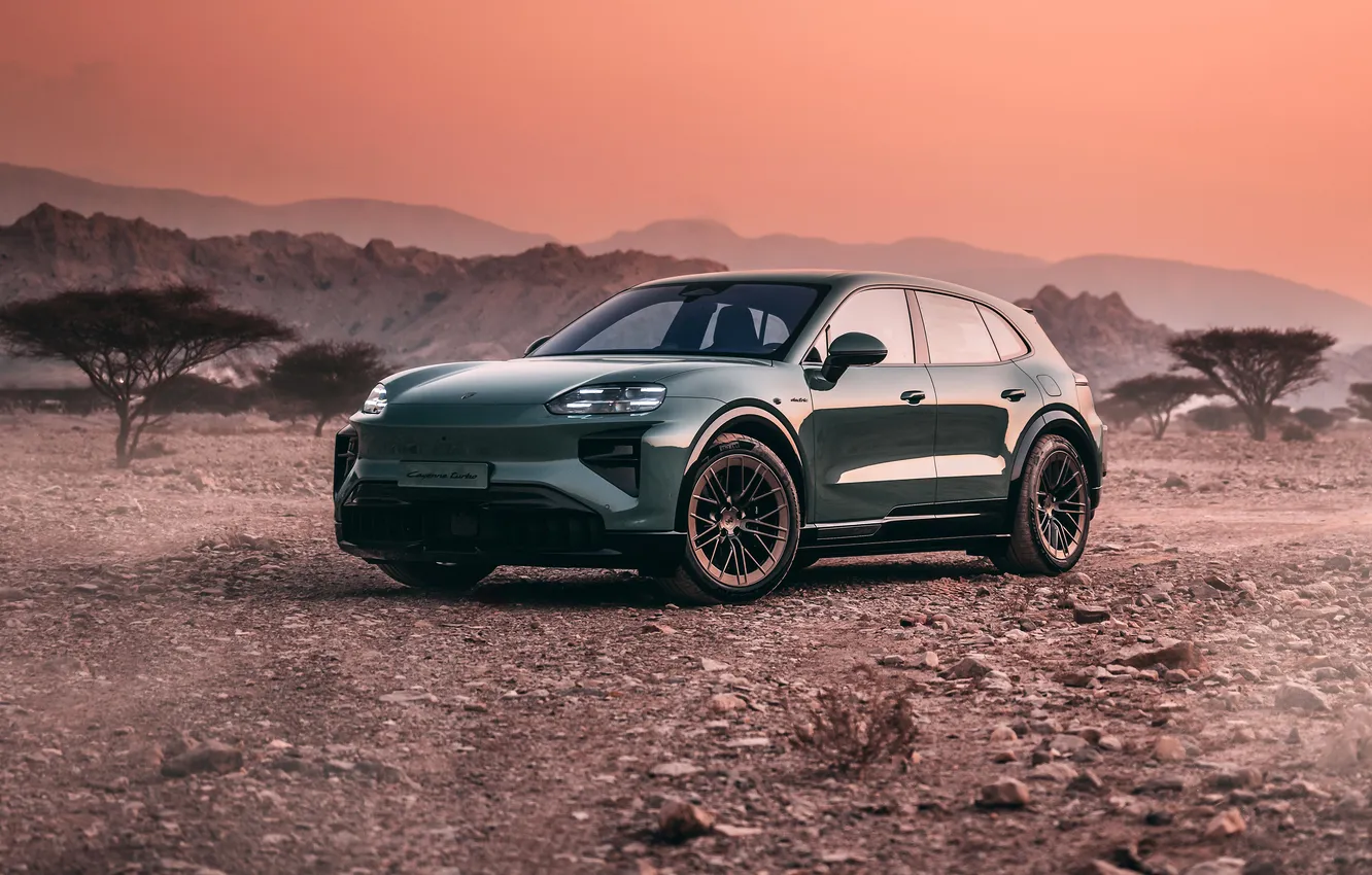 Photo wallpaper 2026, Cayenne, Porsche, Electric, Turbo