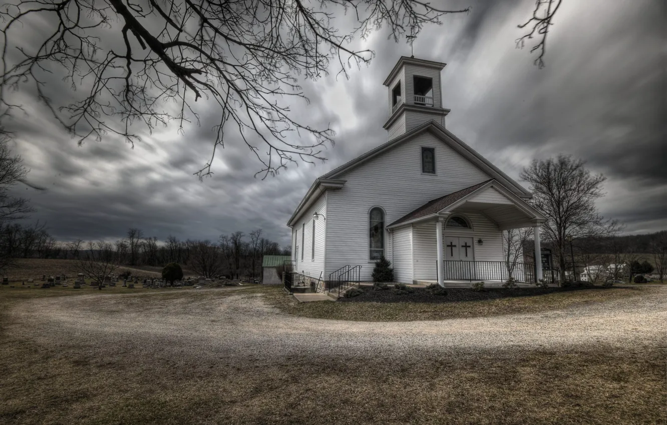 Photo wallpaper Church, PA, Chestnut Hill