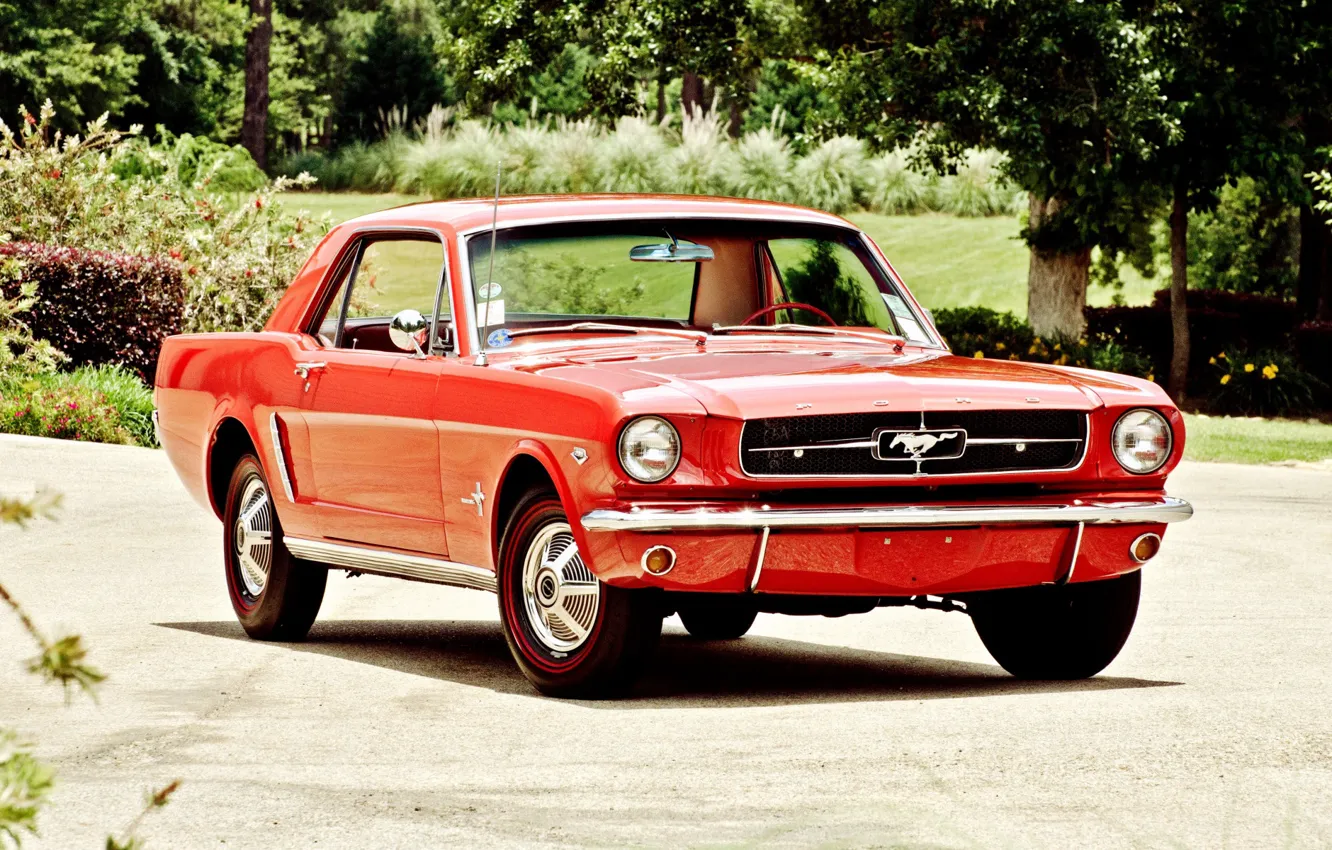 Photo wallpaper Ford Mustang, Classic, Coupe, Pony car