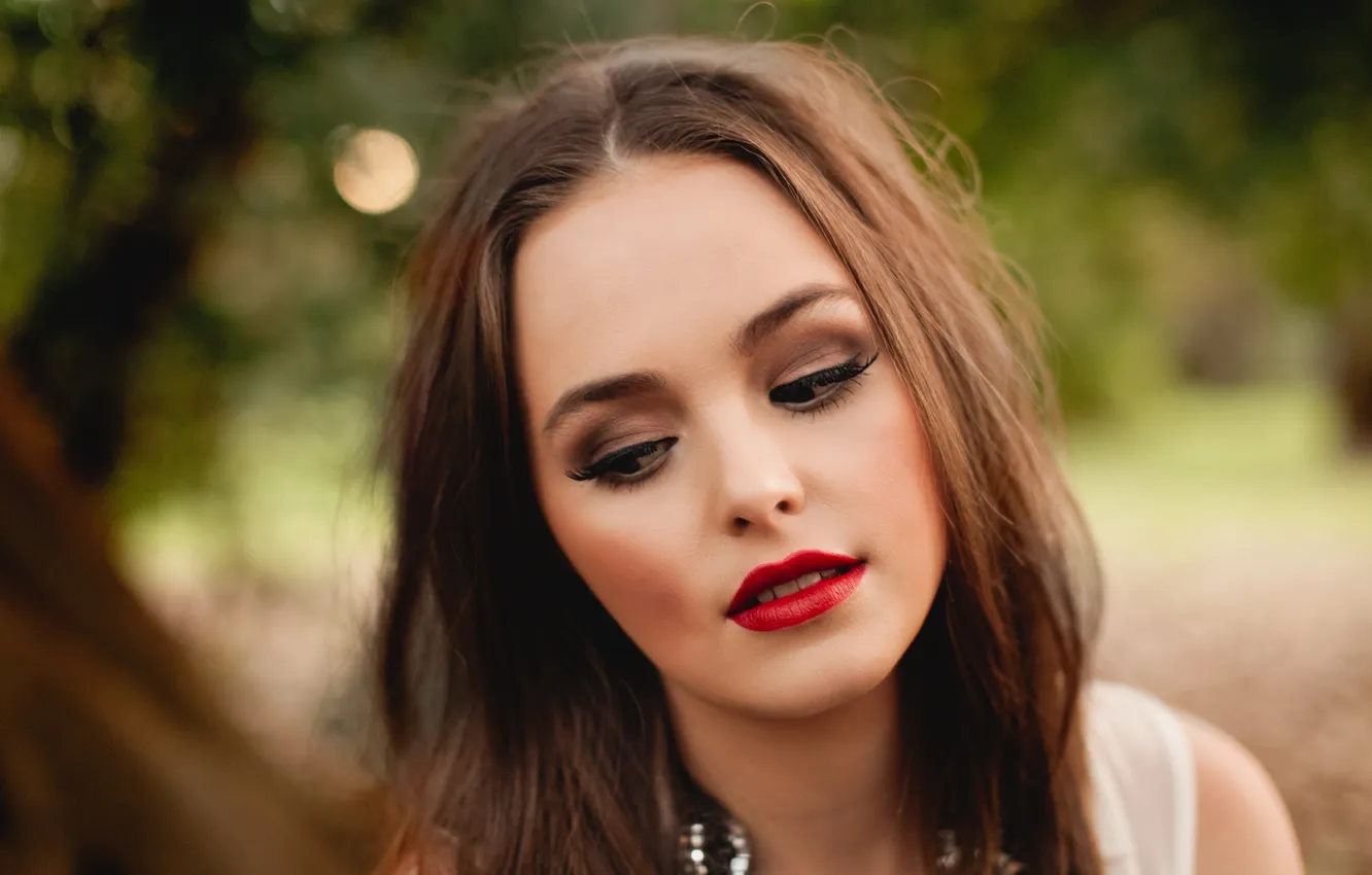 Photo wallpaper girl, background, portrait