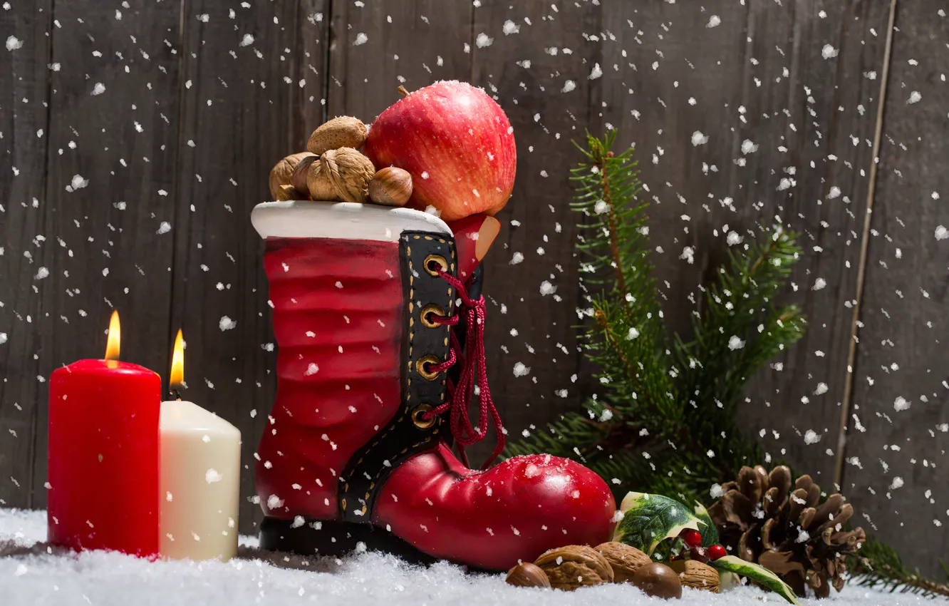 Photo wallpaper holiday, new year, candles, Christmas, Christmas, happy new year, New Year, merry christmas