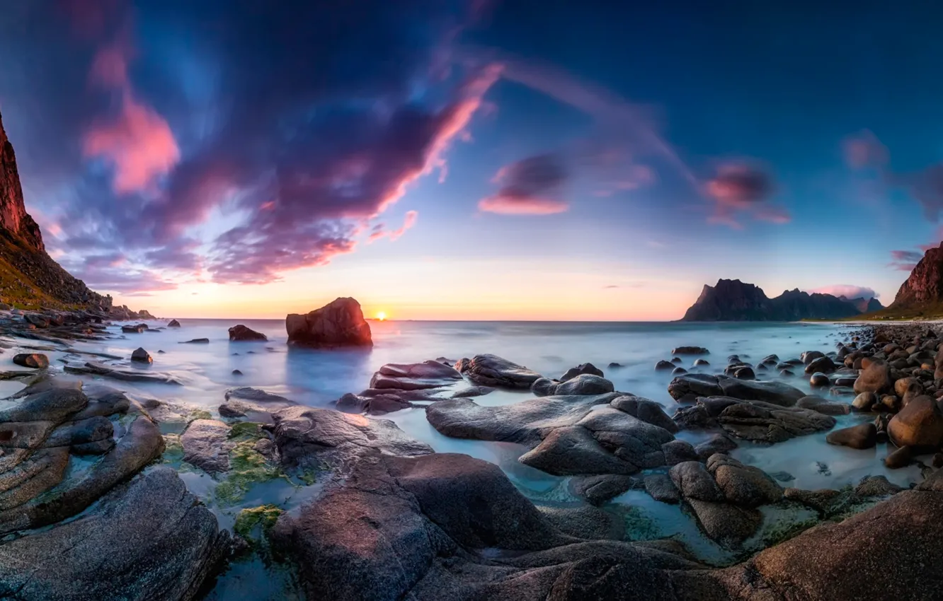 Wallpaper rocks, Norway, Utakleiv for mobile and desktop, section ...