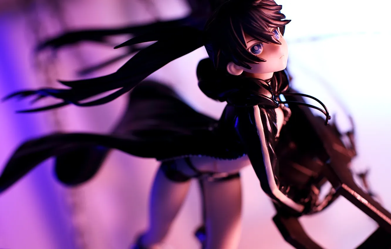 Photo wallpaper figurine, black rock shooter, figures, nendoroid, nendoroid, Black rock shooter