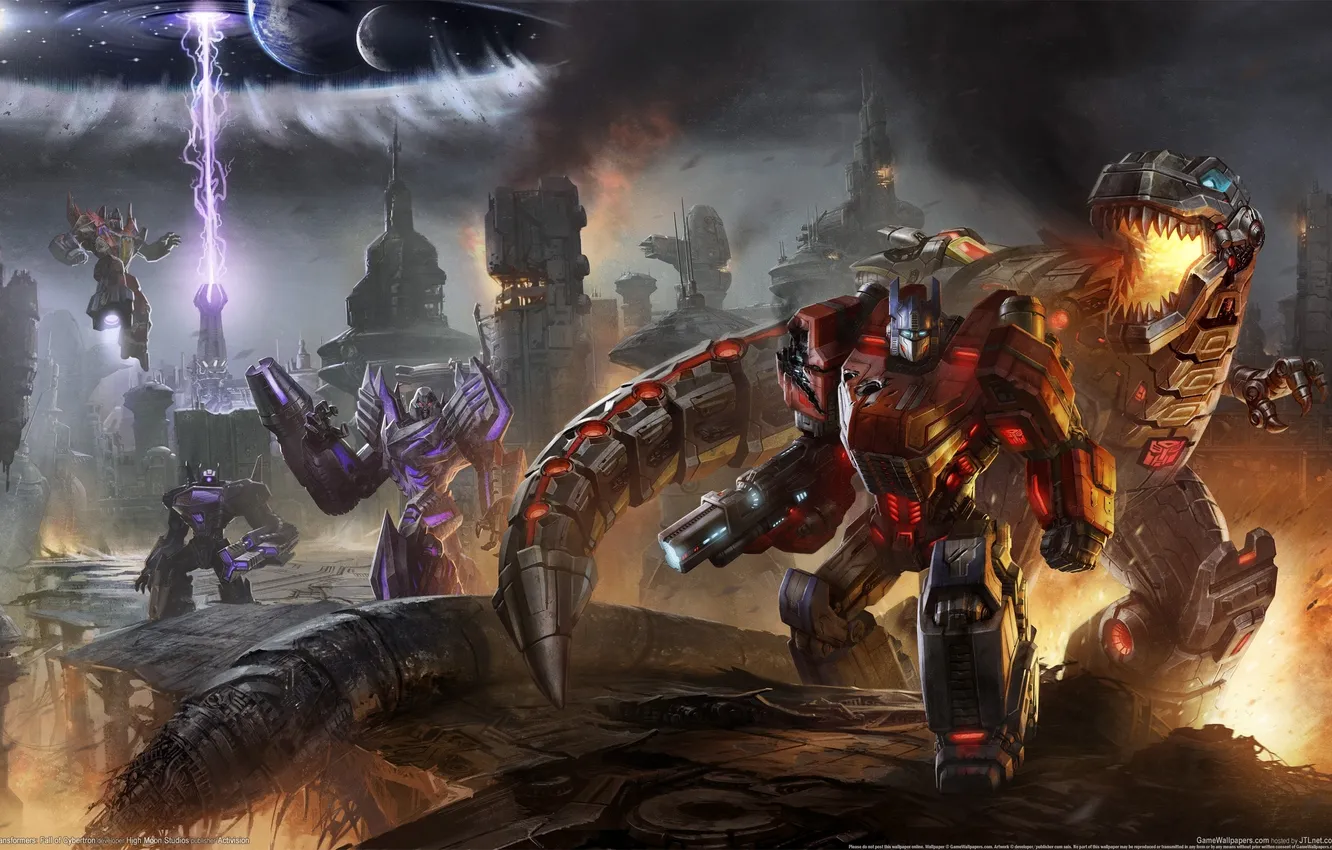 Photo wallpaper Transformers, Megatron, the Autobots, Optimus Prime, the Decepticons, Transformers: Fall of Cybertron