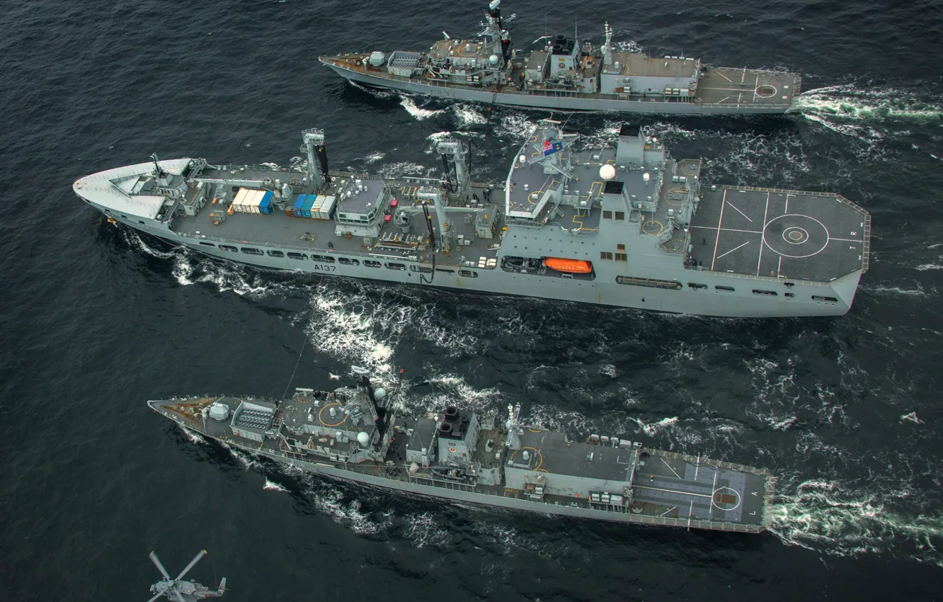 Photo wallpaper exercises, Bunkering, The Royal Navy