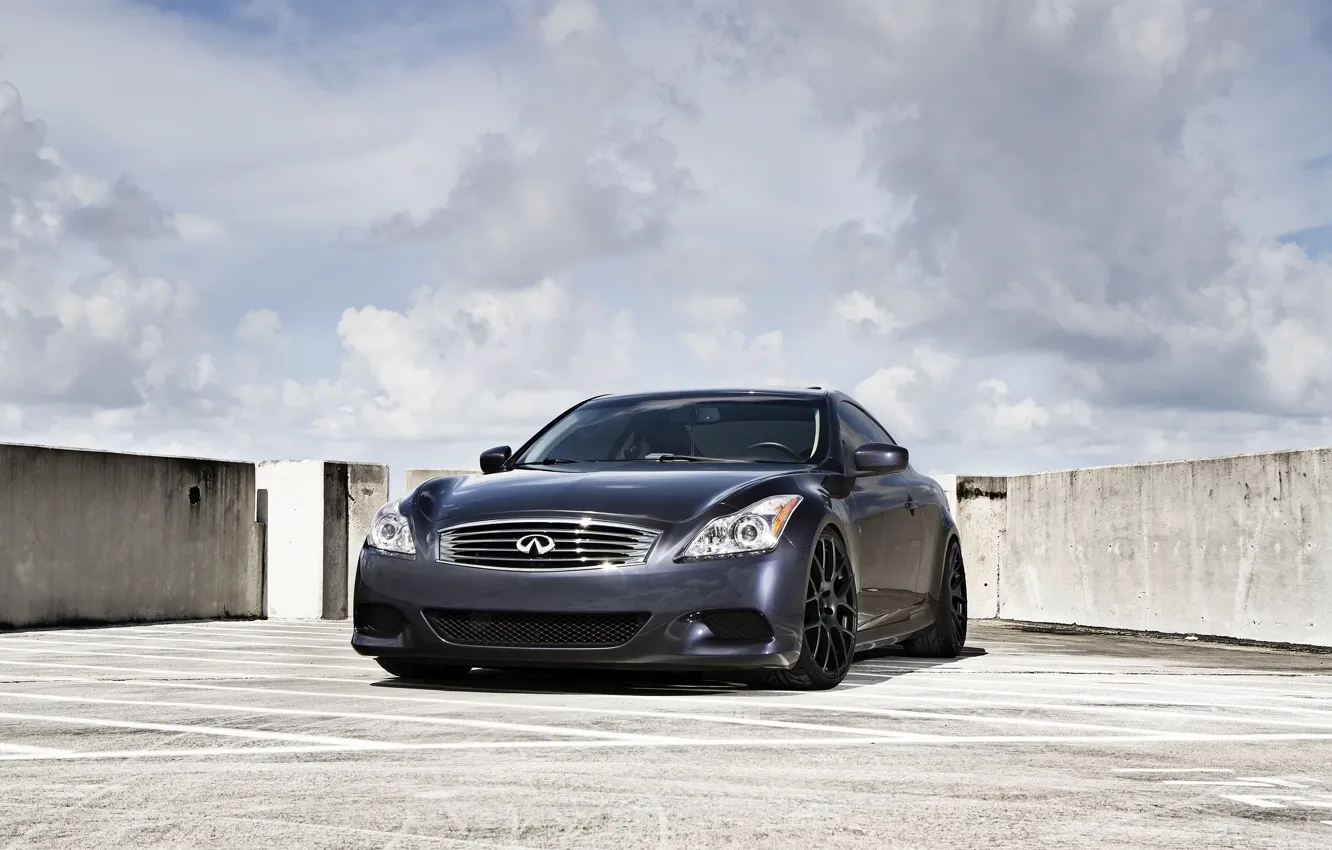 Photo wallpaper the sky, coupe, Infiniti, casting, G37s