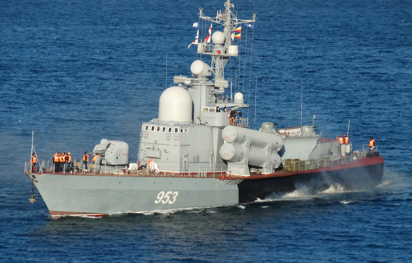 Photo wallpaper ship, Navy, rocket, small, The black sea, R-239