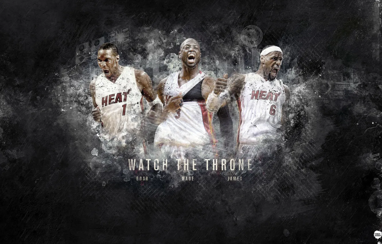 Photo wallpaper sport, Miami, Basketball, Miami, NBA, LeBron James, Heat, Hit
