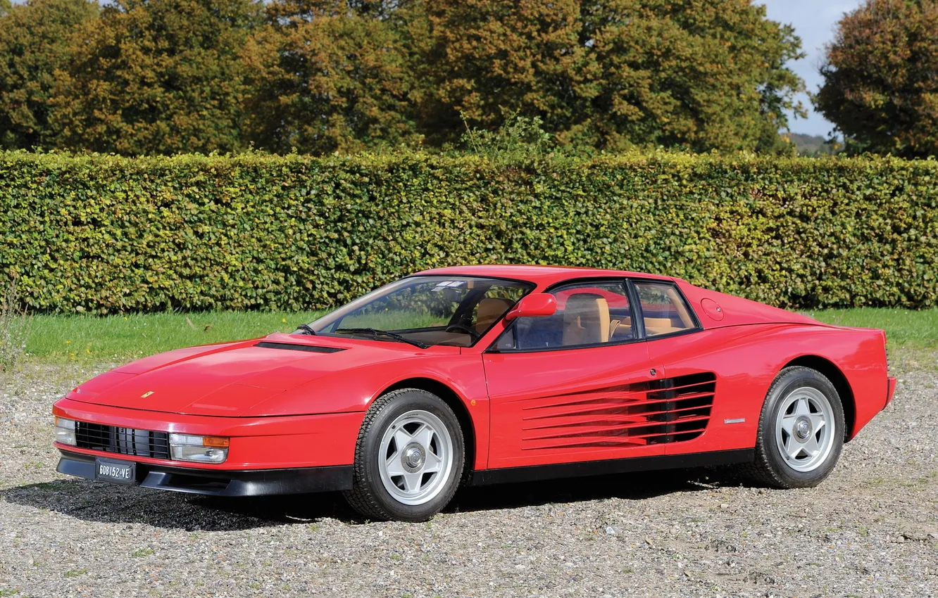 Photo wallpaper red, Ferrari, car, Ferrari, Testarossa