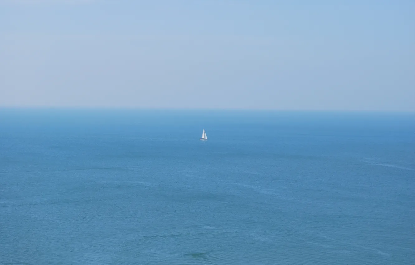 Photo wallpaper sea, sailboat, sea