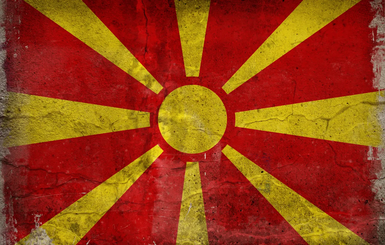 Photo wallpaper color, flag, Macedonia