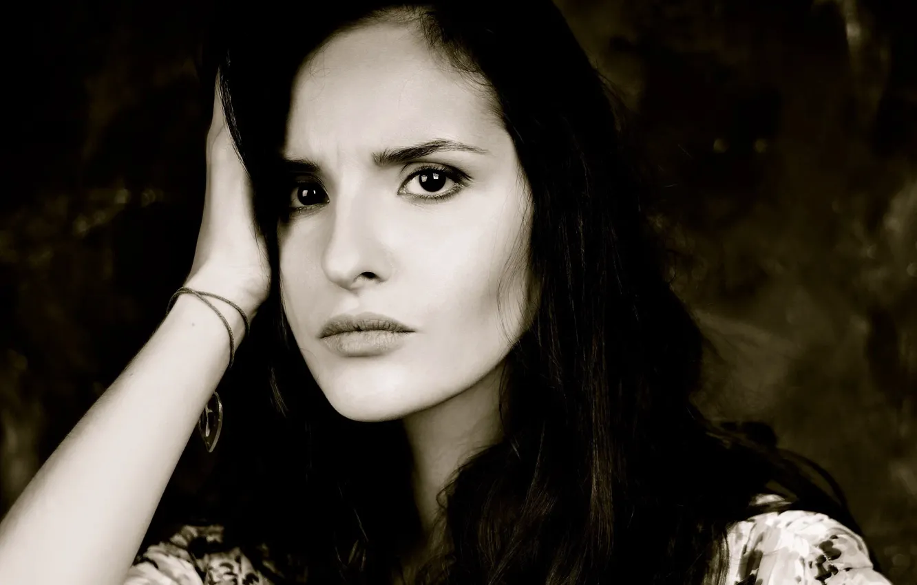 Photo wallpaper look, pose, makeup, actress, hair, Sofya Kashtanova, Sofia Kashtanova