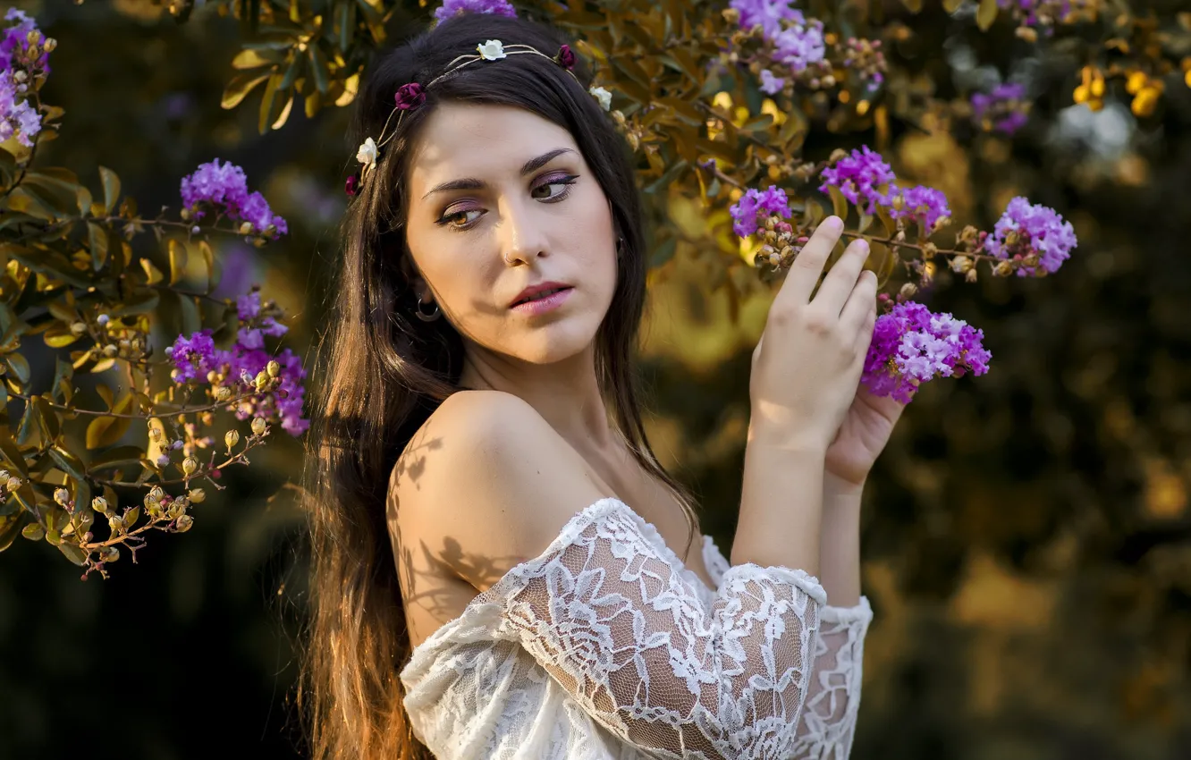 Photo wallpaper girl, model, Ane Brieva