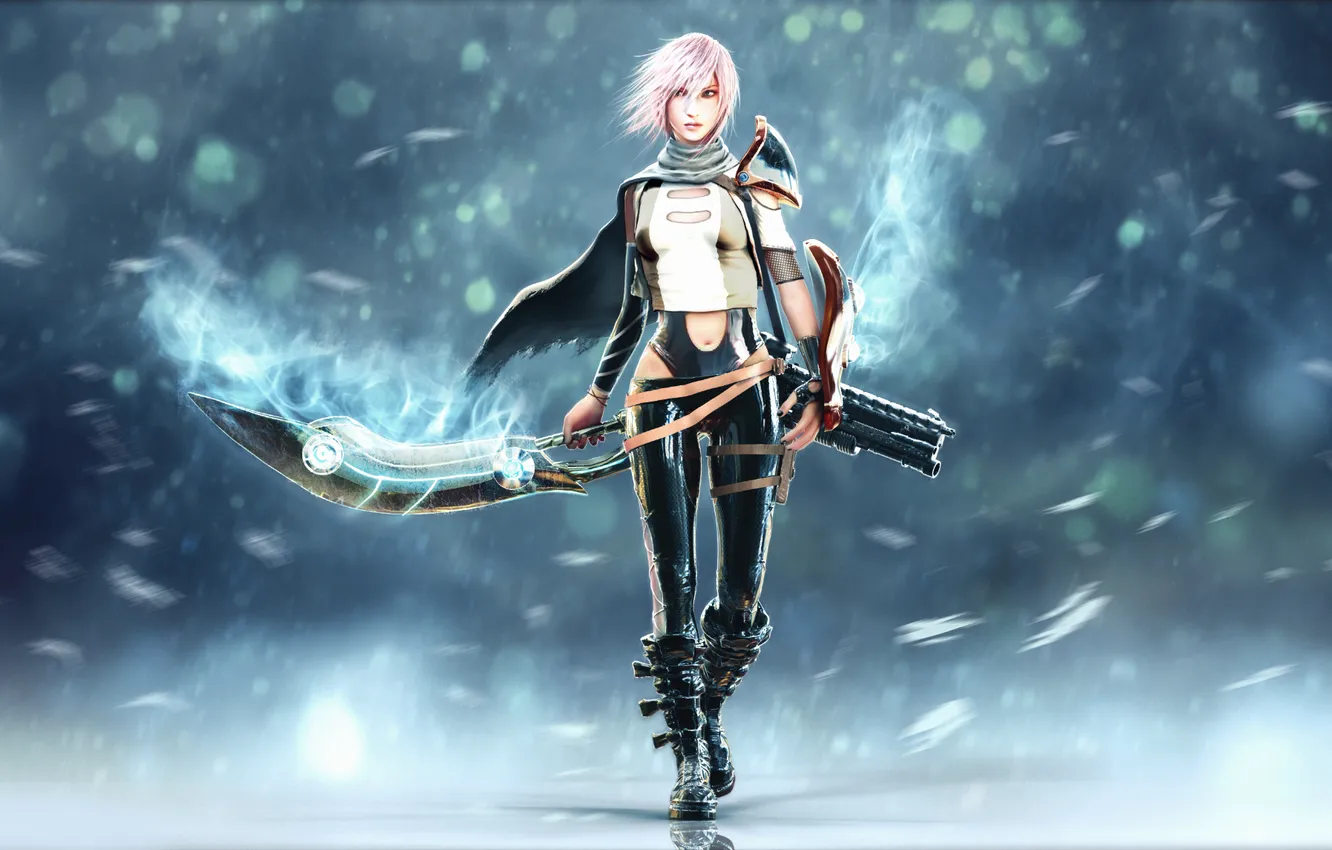 Photo wallpaper sword, Final Fantasy, Lightning, Square Enix, Lightning Returns: Final Fantasy XIII