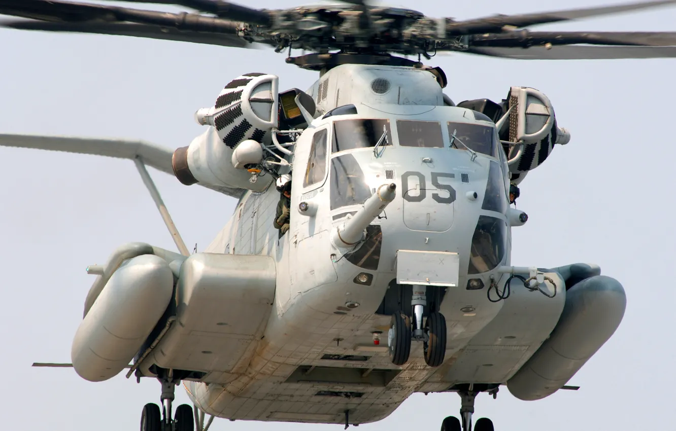 Photo wallpaper screws, the rise, pilots, Sikorsky, Super, Stallion, CH-53