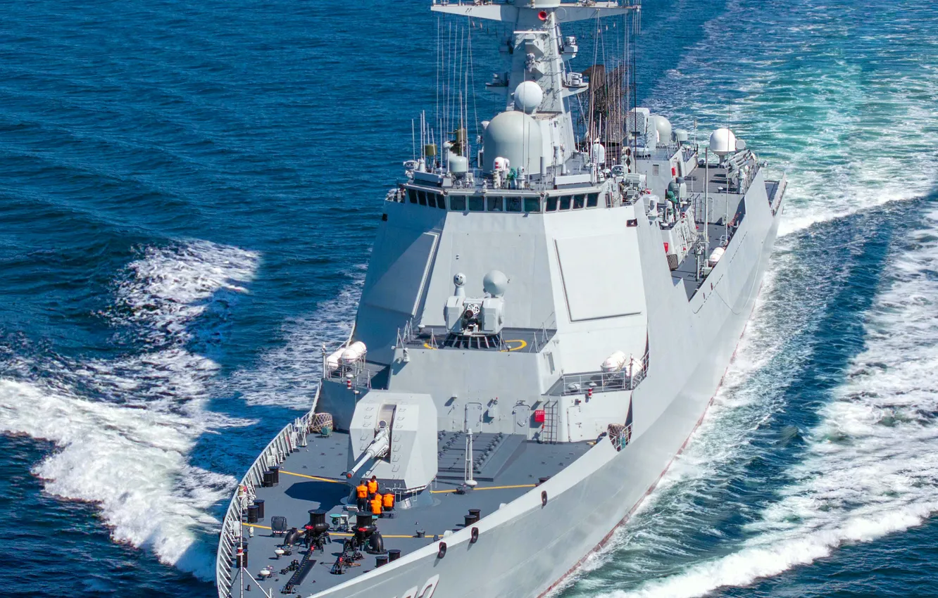 Photo wallpaper China, destroyer, CNS Jiaozuo