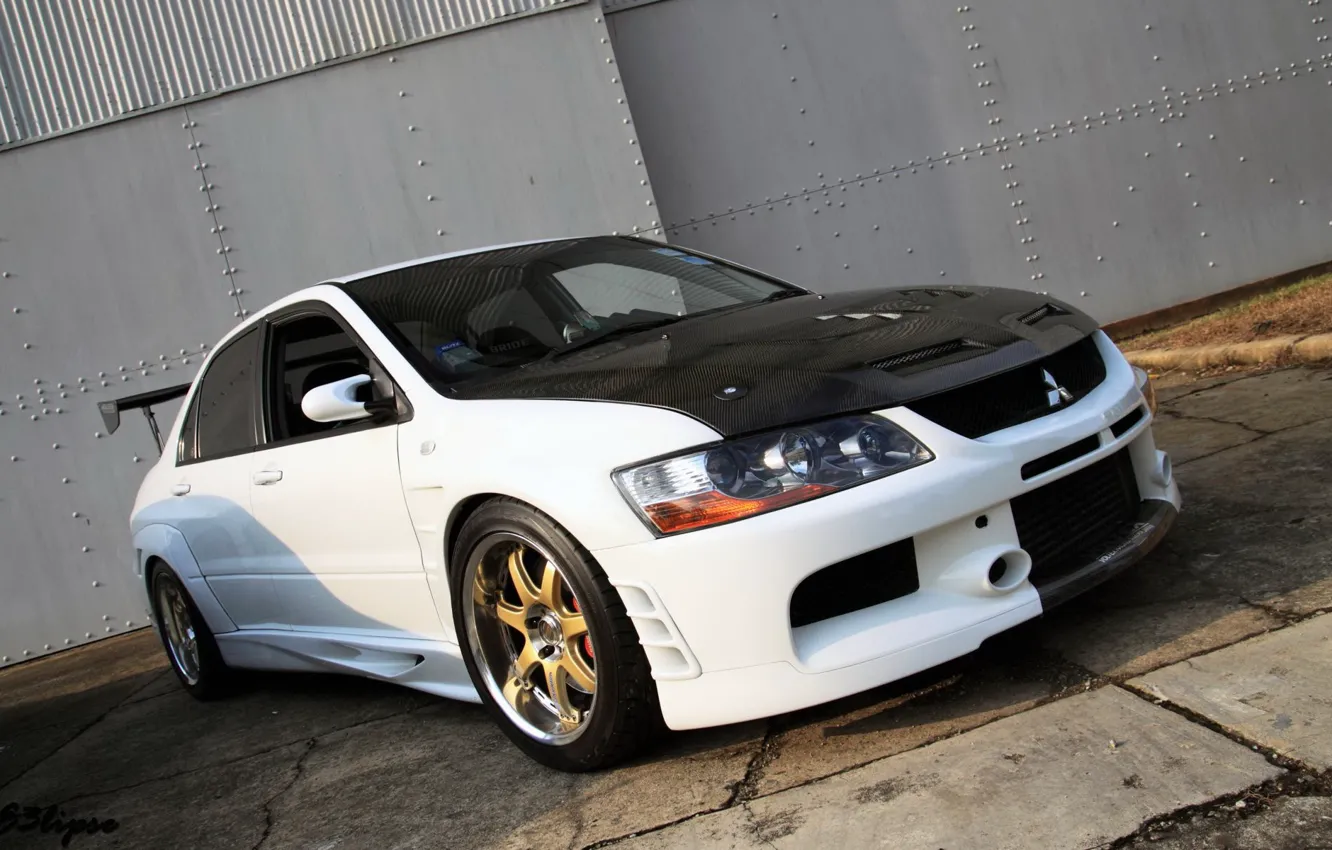 Photo wallpaper mitsubishi, lancer, evolution