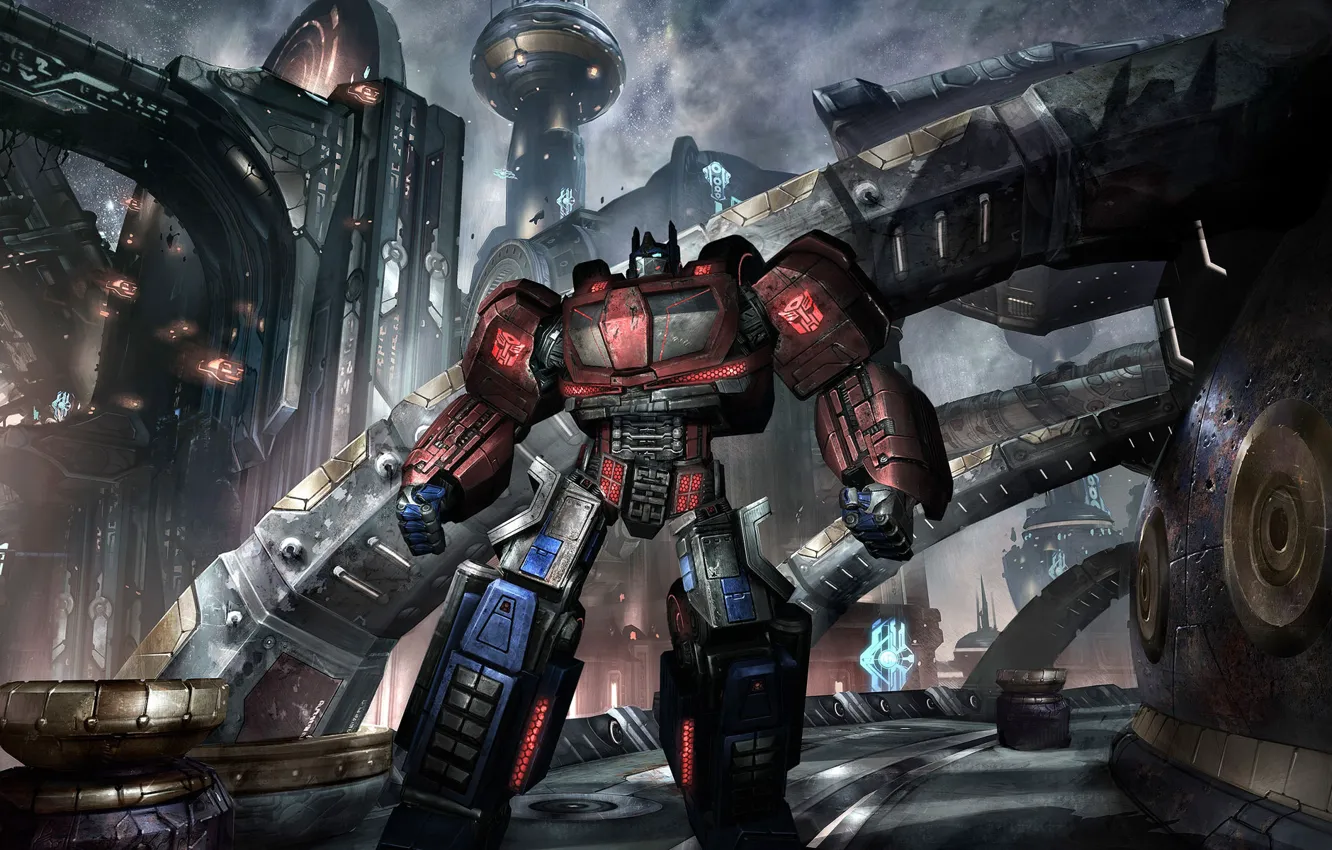 Photo wallpaper road, the city, the world, the game, Transformers, iron