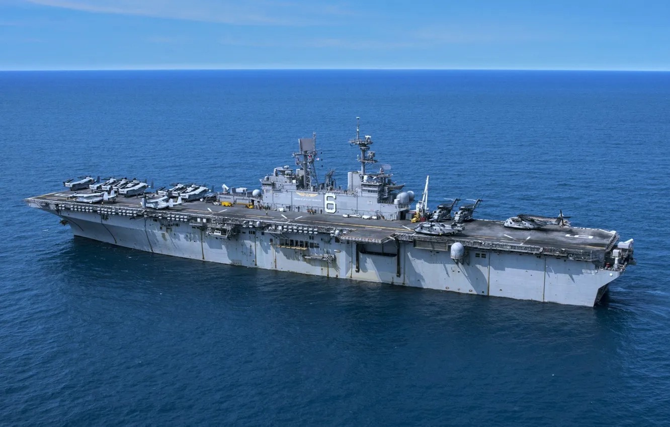 Photo wallpaper ship, USS Bonhomme Richard, landing