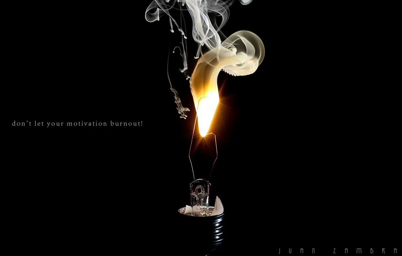Photo wallpaper lights, smoke, motivation