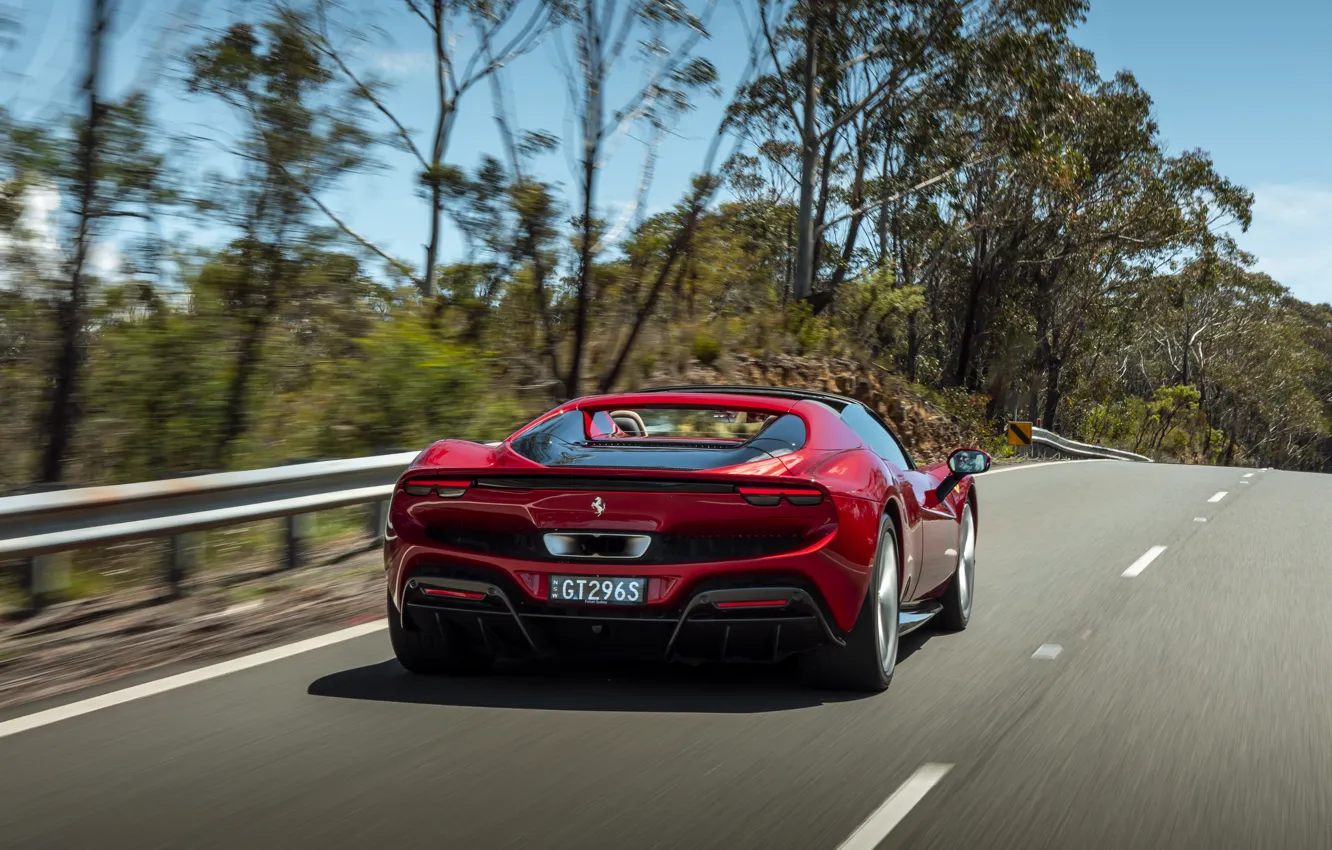 Photo wallpaper Ferrari, 296, Ferrari 296 GTS
