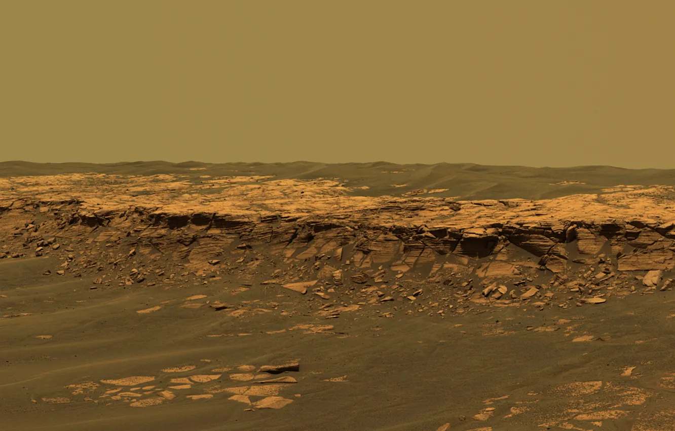 Photo wallpaper photo, landscape, planet, Mars, Opportunity, NASA