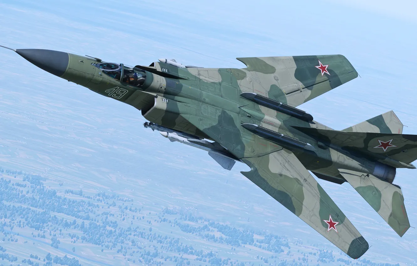 Photo wallpaper USSR, multi-role fighter, OKB MiG, The MiG-23ML