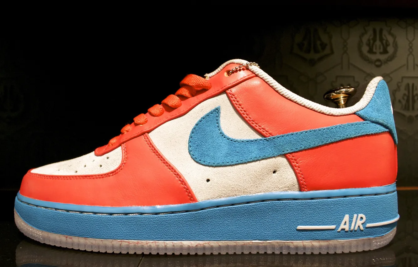Photo wallpaper red, blue, Air Force, Nike
