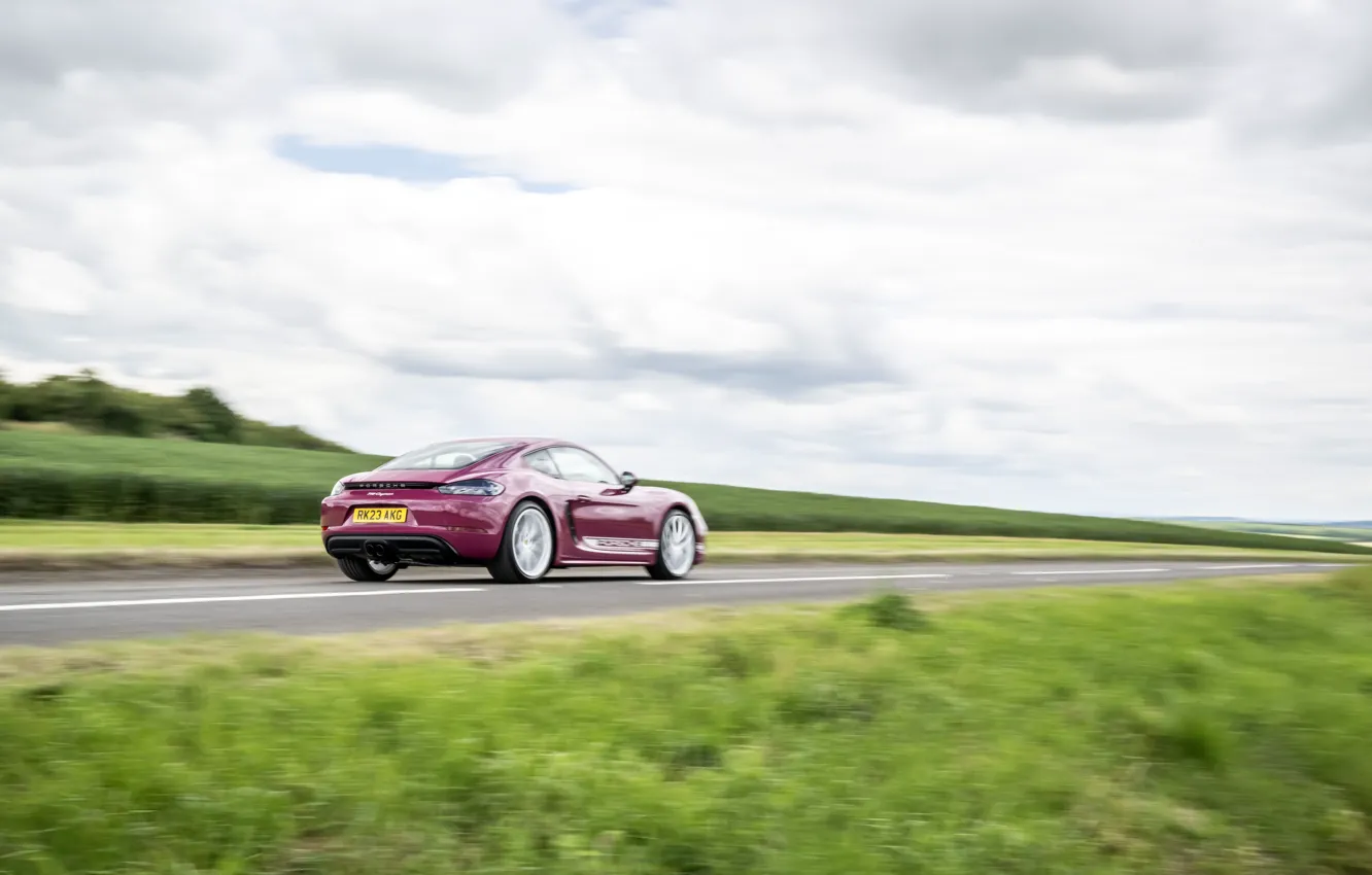 Photo wallpaper Porsche, Cayman, speed, 718, Porsche 718 Cayman Style Edition