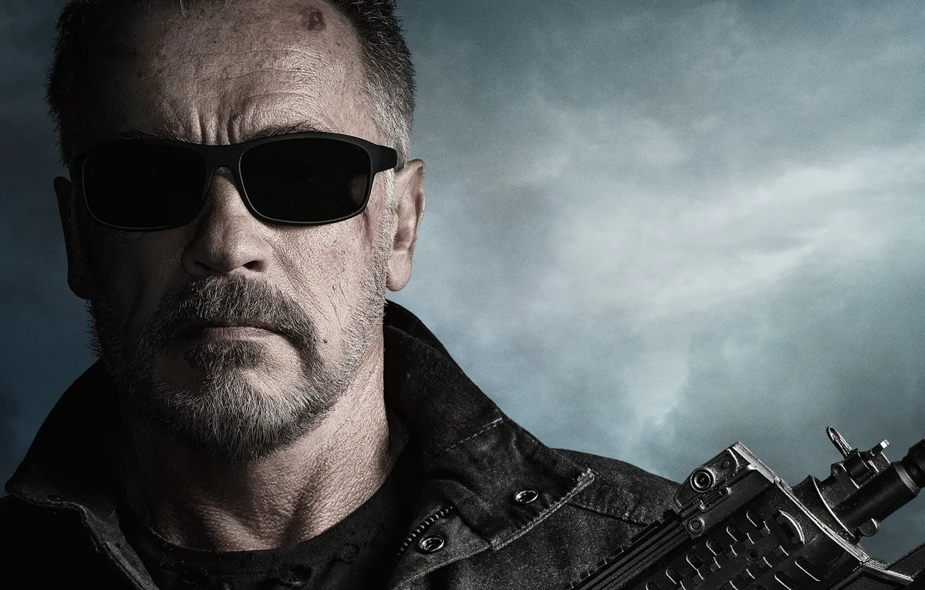 Photo wallpaper background, terminator, Arnold Schwarzenegger, Terminator: Dark Fate