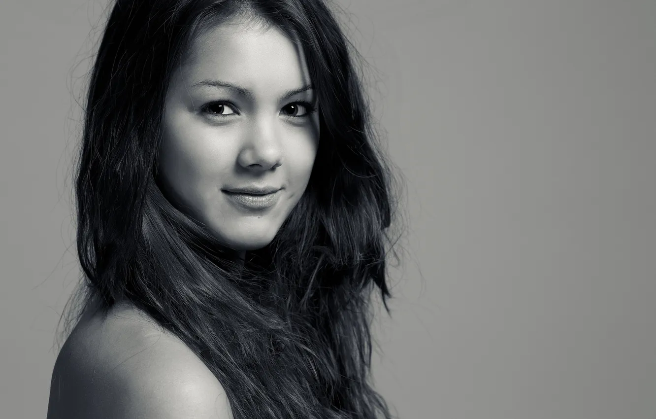 Photo wallpaper girl, face, portrait, black and white photo, Charlotte, b & W photo, Mark Stephenson photography