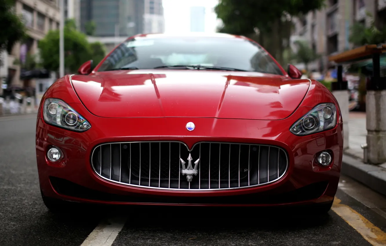 Photo wallpaper Maserati, red, Supercar