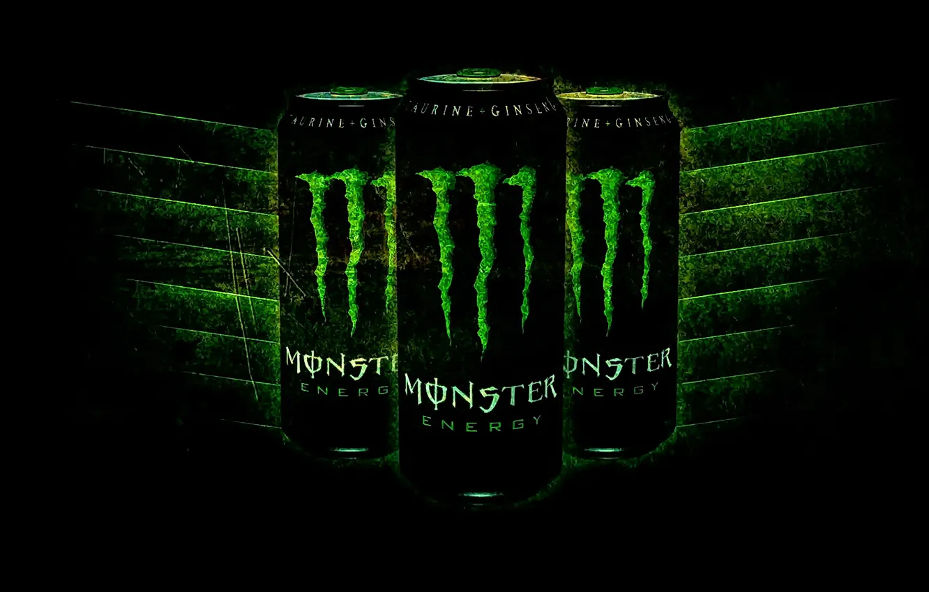 Photo wallpaper logo, Monster Energy, brand, energetic