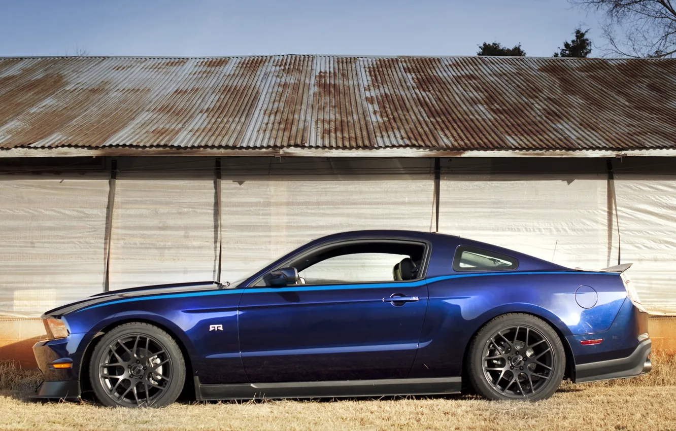 Photo wallpaper blue, Mustang, RTR, muscle, Package