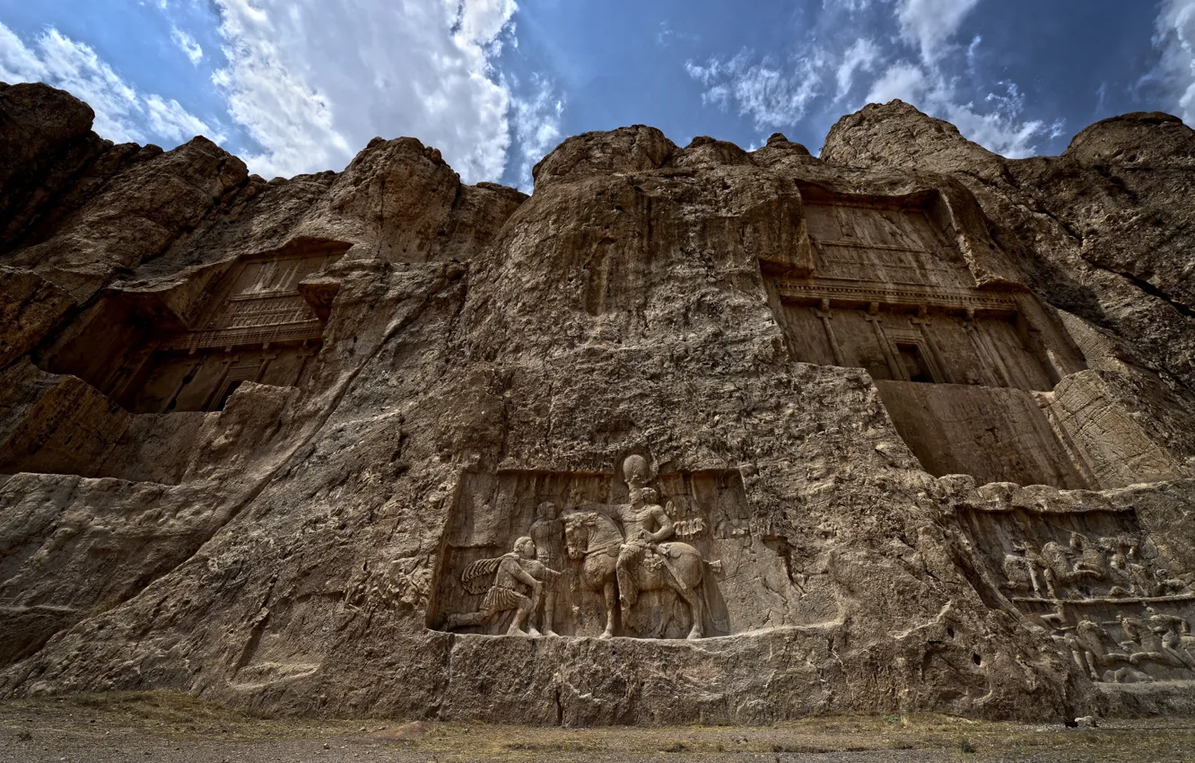 Photo wallpaper rocks, history, Iran