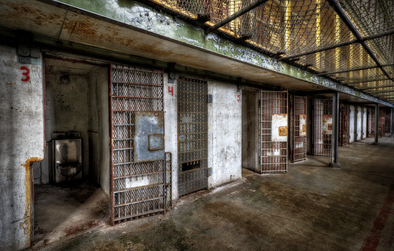 Photo wallpaper interior, camera, prison