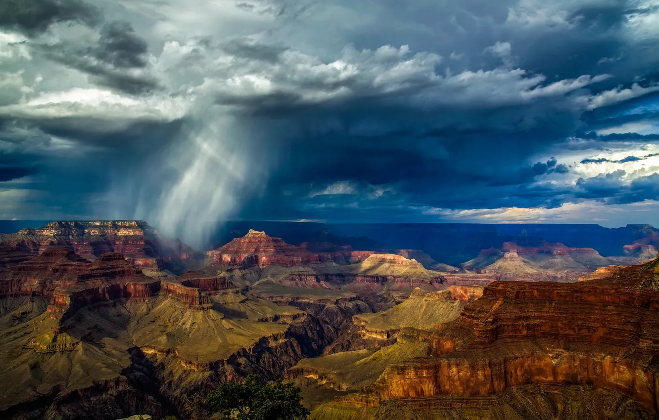 Photo wallpaper the sky, rocks, AZ, National Park Grand Canyon