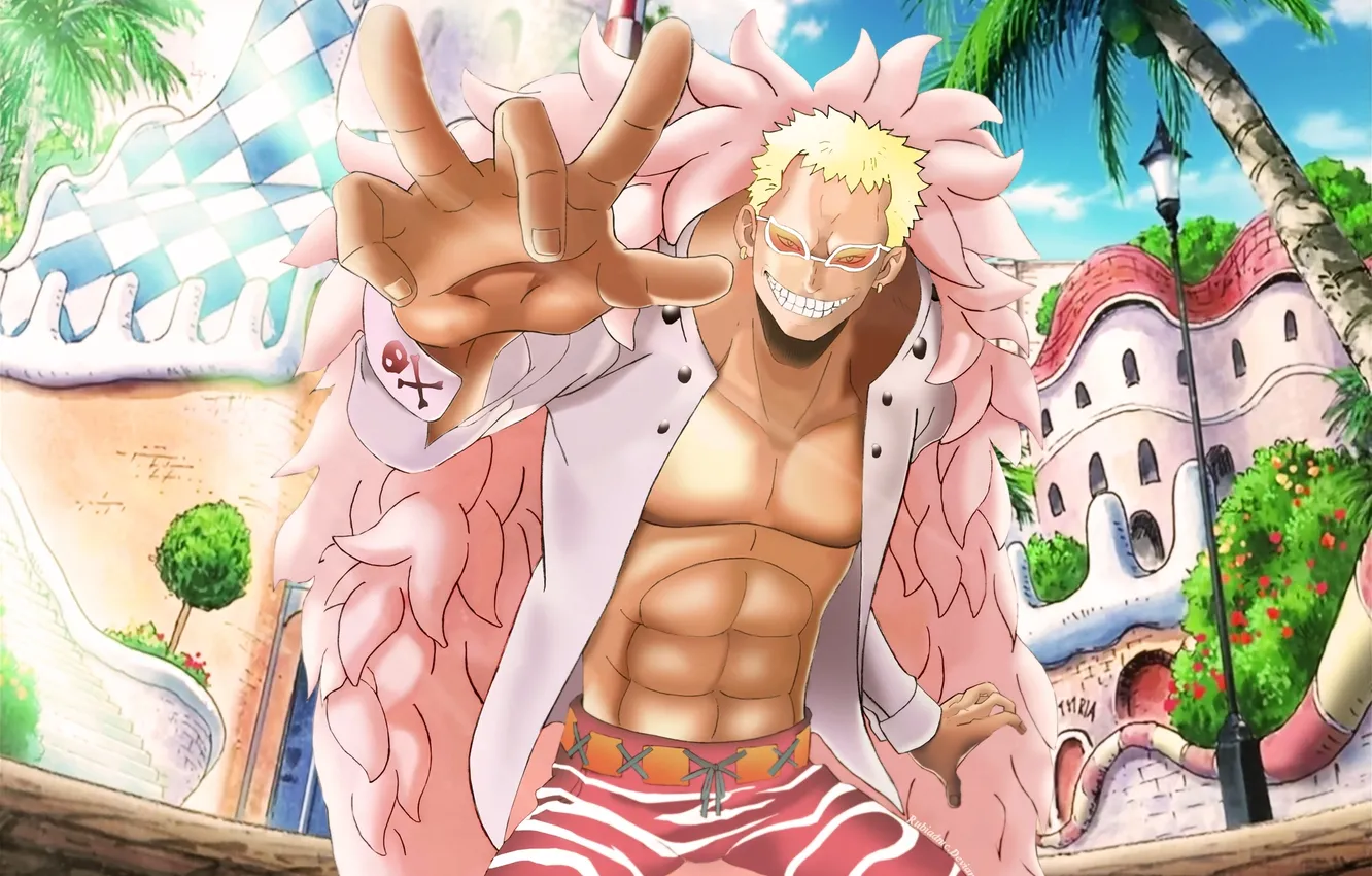 Photo wallpaper anime, Shichibukai, Donquixote Doflamingo, The One Piece