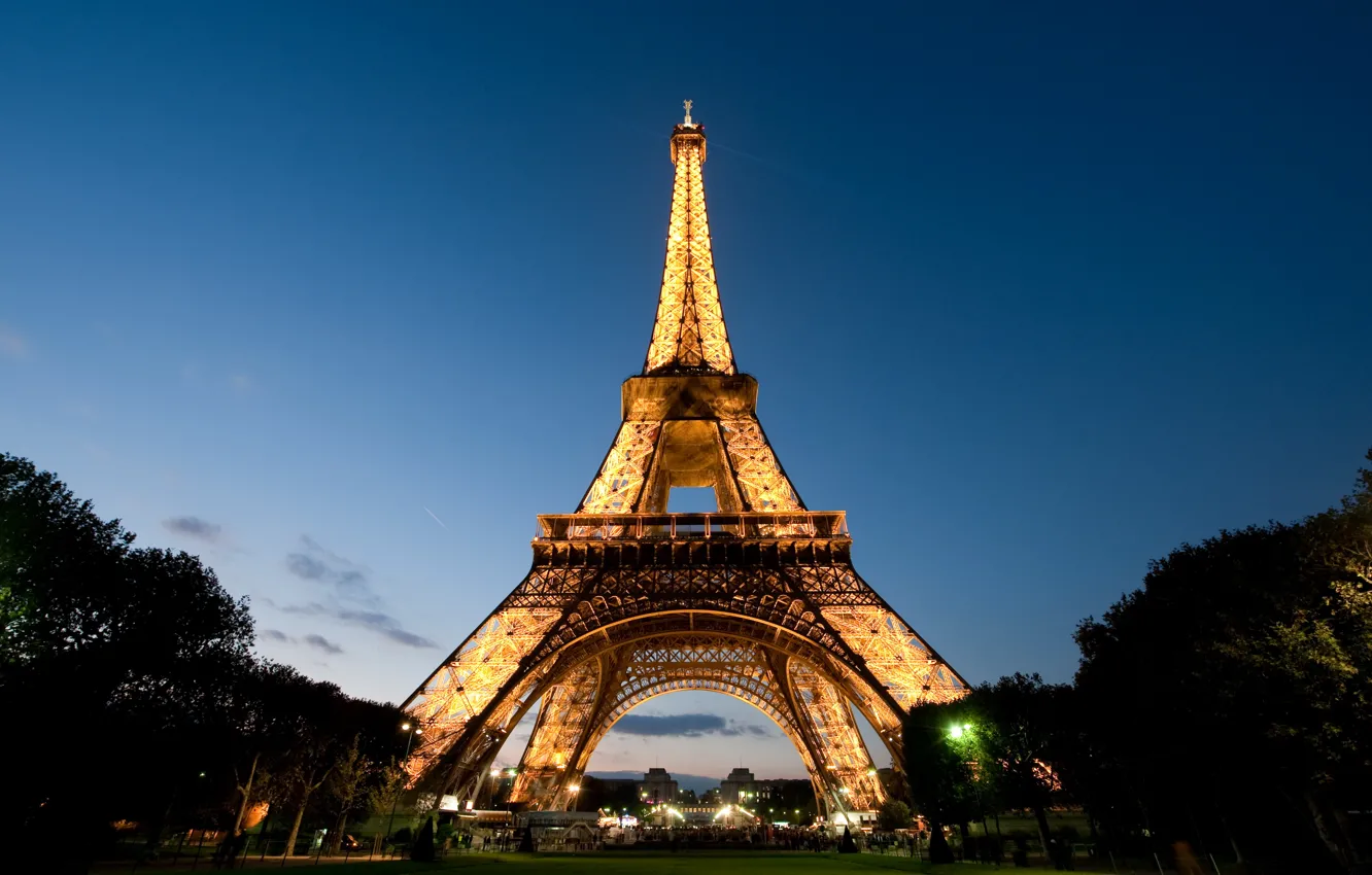 Photo wallpaper Paris, the evening, Eiffel tower