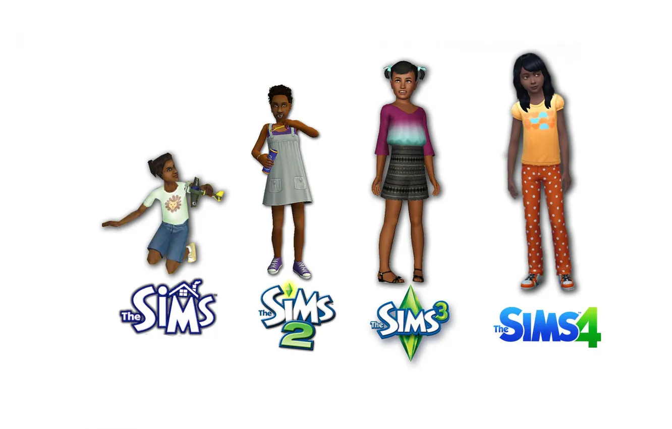 Photo wallpaper girl, game, Sims, Sims 4