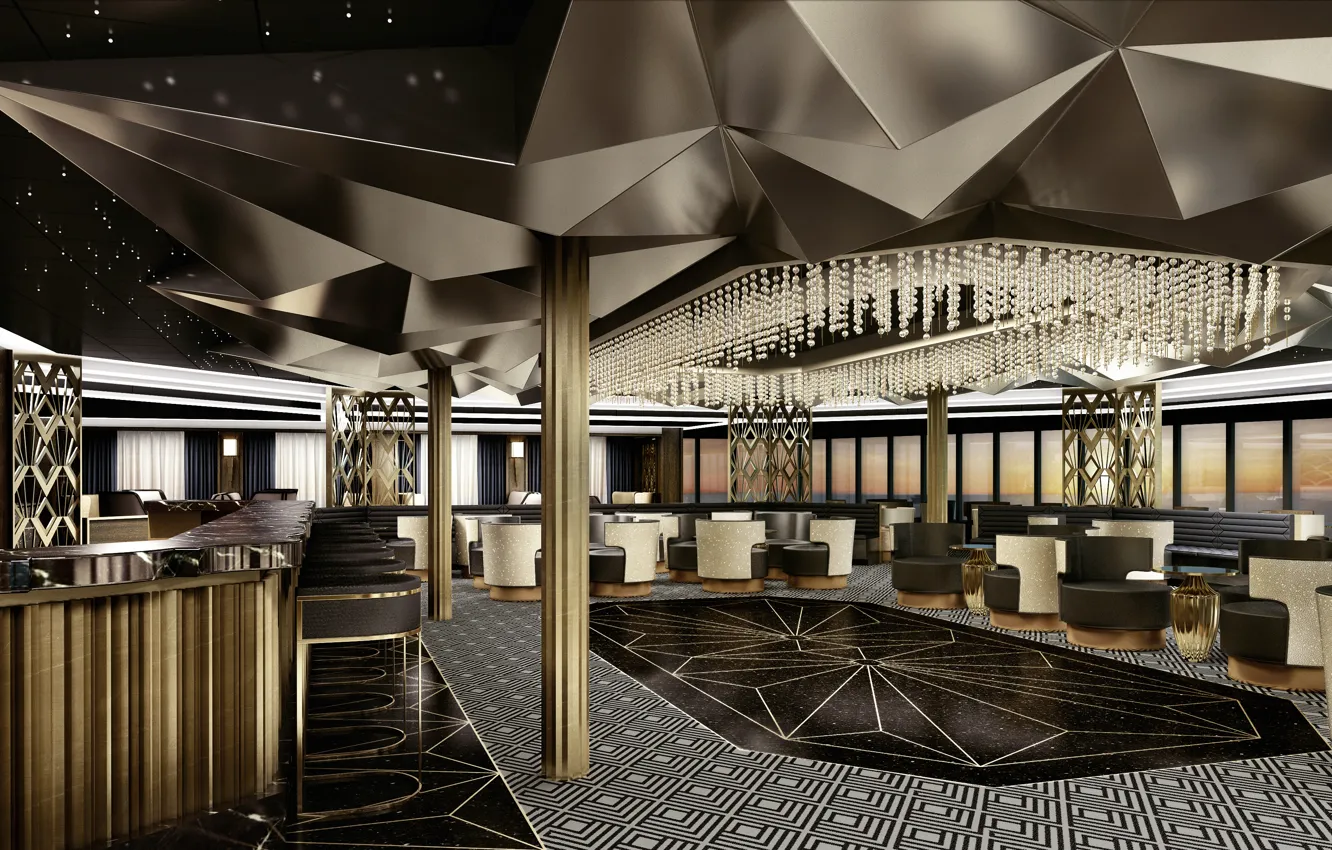 Photo wallpaper design, style, interior, restaurant