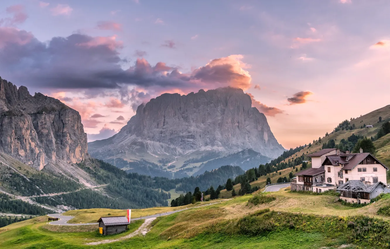 Photo wallpaper mountains, Alps, Italy