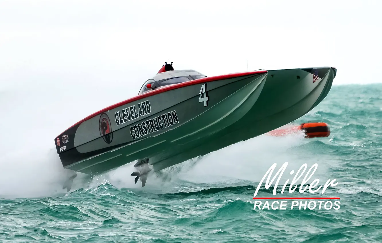 Photo wallpaper race, boat, speed