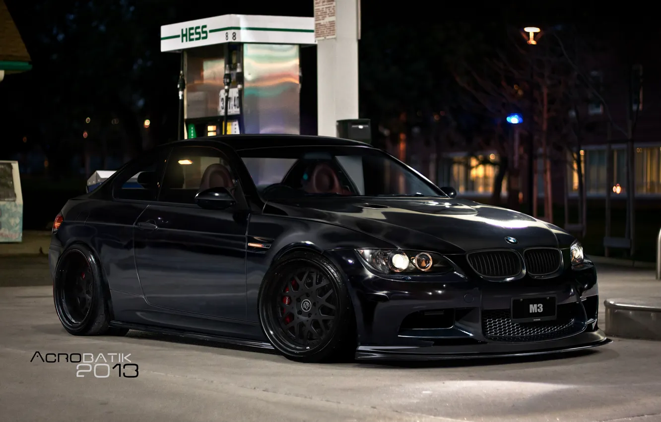 Photo wallpaper car, black, tuning, BMW, before, drives, tuning, Bmw m3